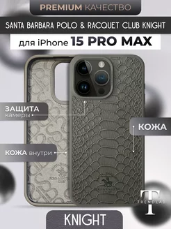 Чехол на iPhone 15 Pro Max Santa Barbara Knight Серый