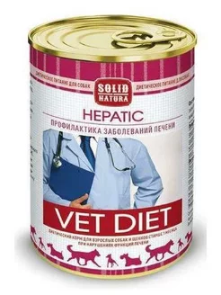 Влажный диетический корм для собак VET Hepatic, 340 г