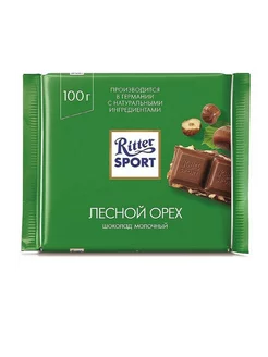 Шоколад Ritter Sport молочный лесной орех 100г