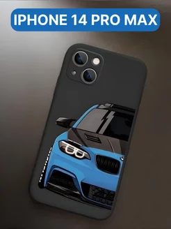 Силиконовый чехол на iPhone 14 pro max bmw