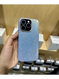 Чехол кожаный Sparkle на iPhone 15 Pro Max