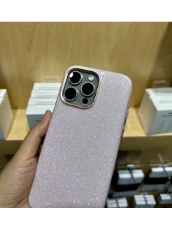 Чехол кожаный Sparkle на iPhone 15 Pro Max