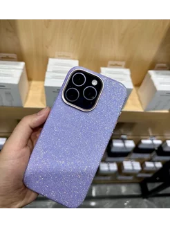 Чехол кожаный Sparkle на iPhone 15 Pro Max