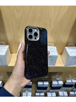 Чехол кожаный Sparkle на iPhone 15 Pro Max