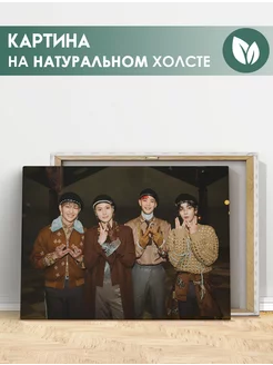 Картина SHINee k-pop Шайни Корейская группа (4) 30х40 см