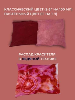 Краска для ткани и одежды красная