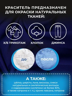 Краска для ткани голубая 20 г