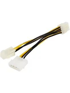 Переходник для питания процессора 4 pin и molex - 8 pin