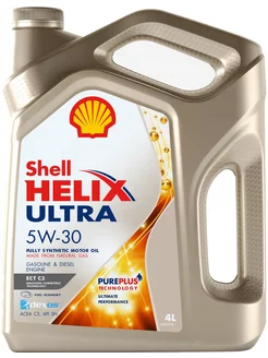 Масло моторное Шелл Helix Ultra 5W-30 синтетическое 4 литра