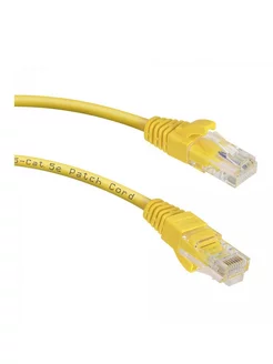 Патчкорд utp кат.5e rj-45 вилка -rj-45 вилка, желтый, 0.5 м