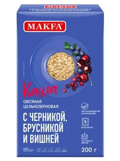 Каша овсяная с черникой, брусникой и вишней 5 шт по 40 г