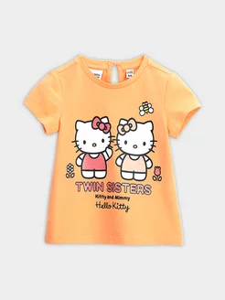 Футболка трикотажная с принтом Hello Kitty