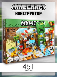 Конструктор Minecraft Шахта Крипера 451 дет