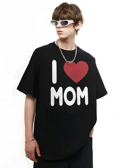 Футболка оверсайз I love MOM