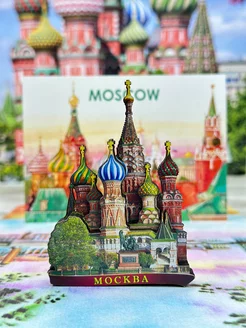 Деревянный магнит "Москва"