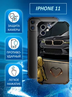 Чехол на IPHONE 11 силиконовый с принтом Bmw