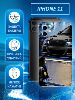 Чехол на IPHONE 11 силиконовый с принтом Bmw