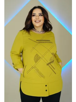 Туника удлиненная plus size