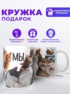 Кружка подарок "Мы - котики"