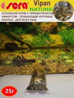 Vipan Nature Хлопья крупные Корм для рыб 25г