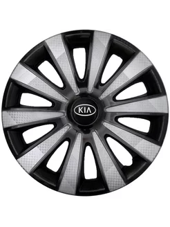 Колпаки r15 4шт ATech KARAT Super Black KIA Black р15