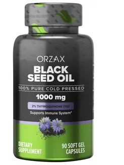 Black Seed Oil 1000 мг 90 гелевых капсул